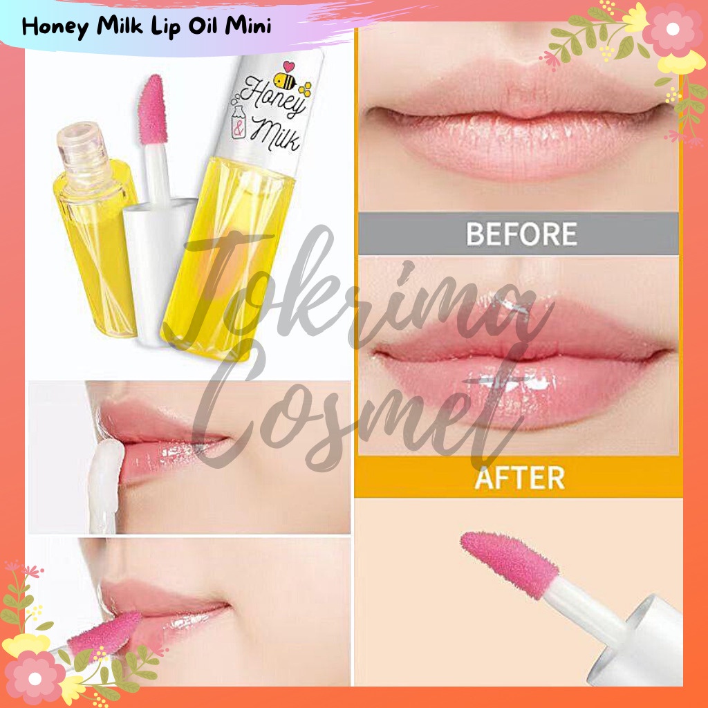 [3 PCS] Mila Color Magic Lipoil Unicorn / Lookave Honey Mini Lipoil