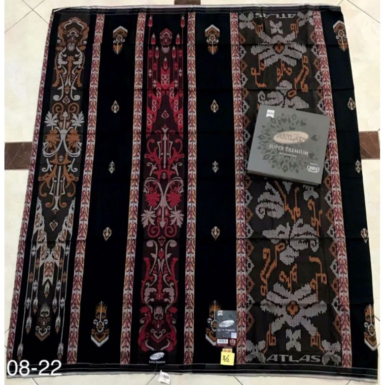 Sarung ATLAS SUPER PREMIUM Grade Gold, Silver, Bronze - hitam, putih, biru, dll