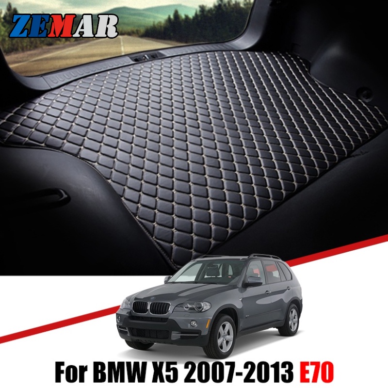 Pad Cover Bagasi Mobil Bahan Kulit Untuk BMW E70 X5 2007 2008 2009 2010 2011 2012 2013