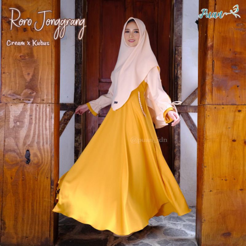 Roro Jonggrang Cream X Kubus S Set ori puan