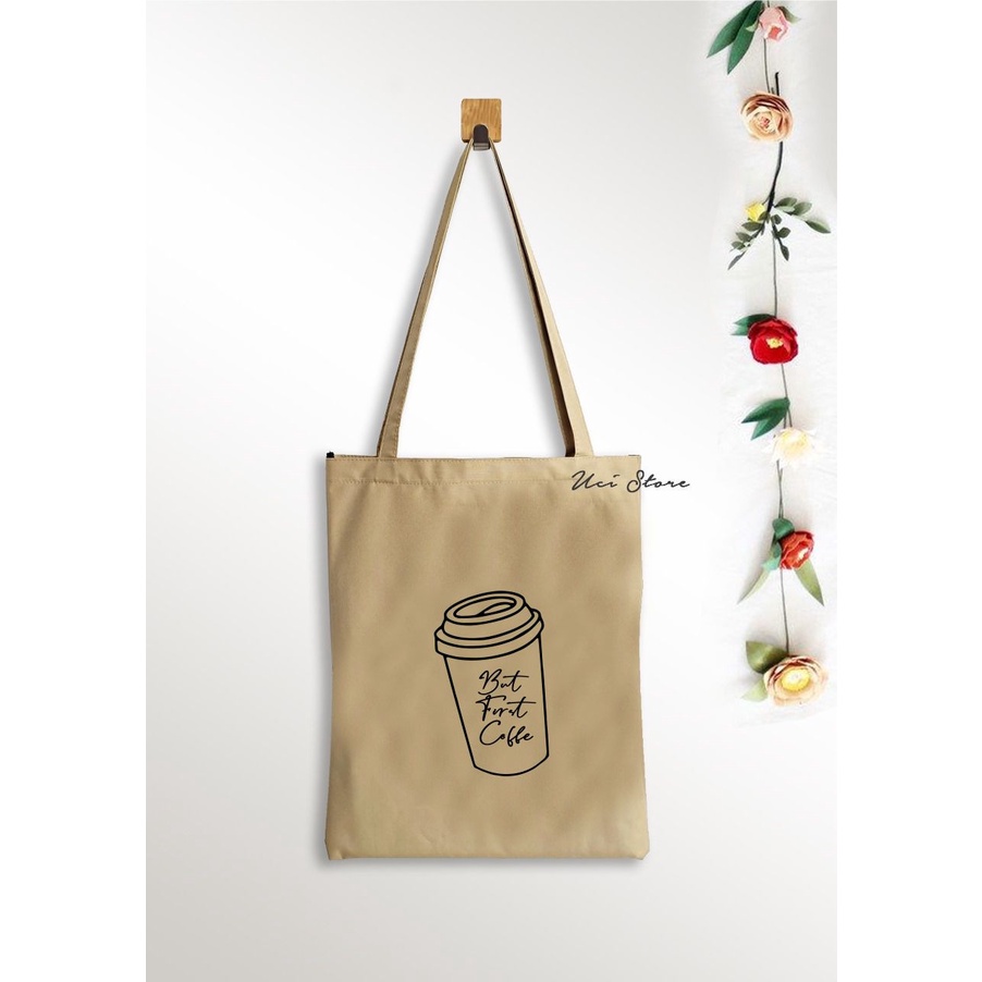 (PAKAI RESLETING) Tote bag wanita kopi varian warna [ UCI &amp; DSD ]