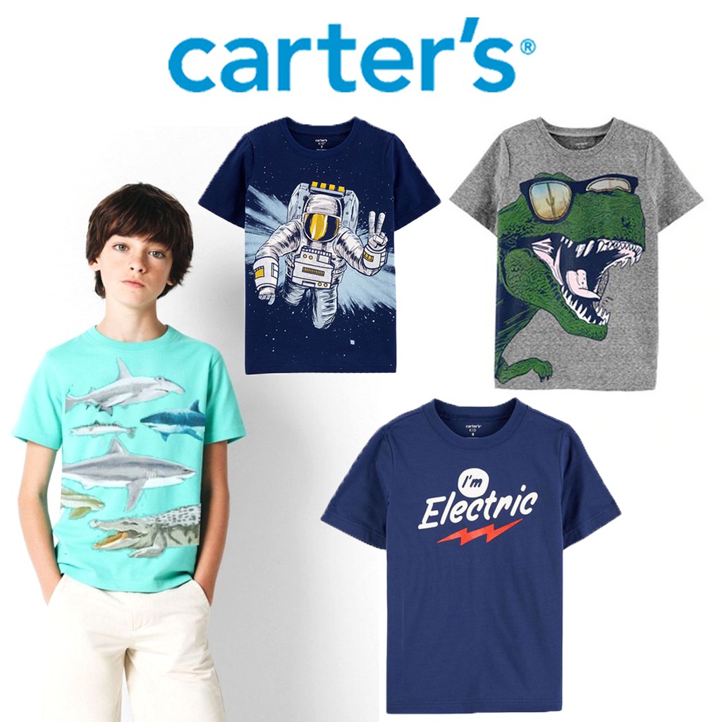 (Size 4-14 years) Kaos Carters/ Kaos Anak Laki-Laki/Carters Tee Boys