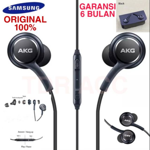 HEADSET - HANDSFREE - EARPHONE SAMSUNG AKG KUALITAS 100% SUARA MEGABASS DAN JERNIH JACK AUDIO 3.5MM