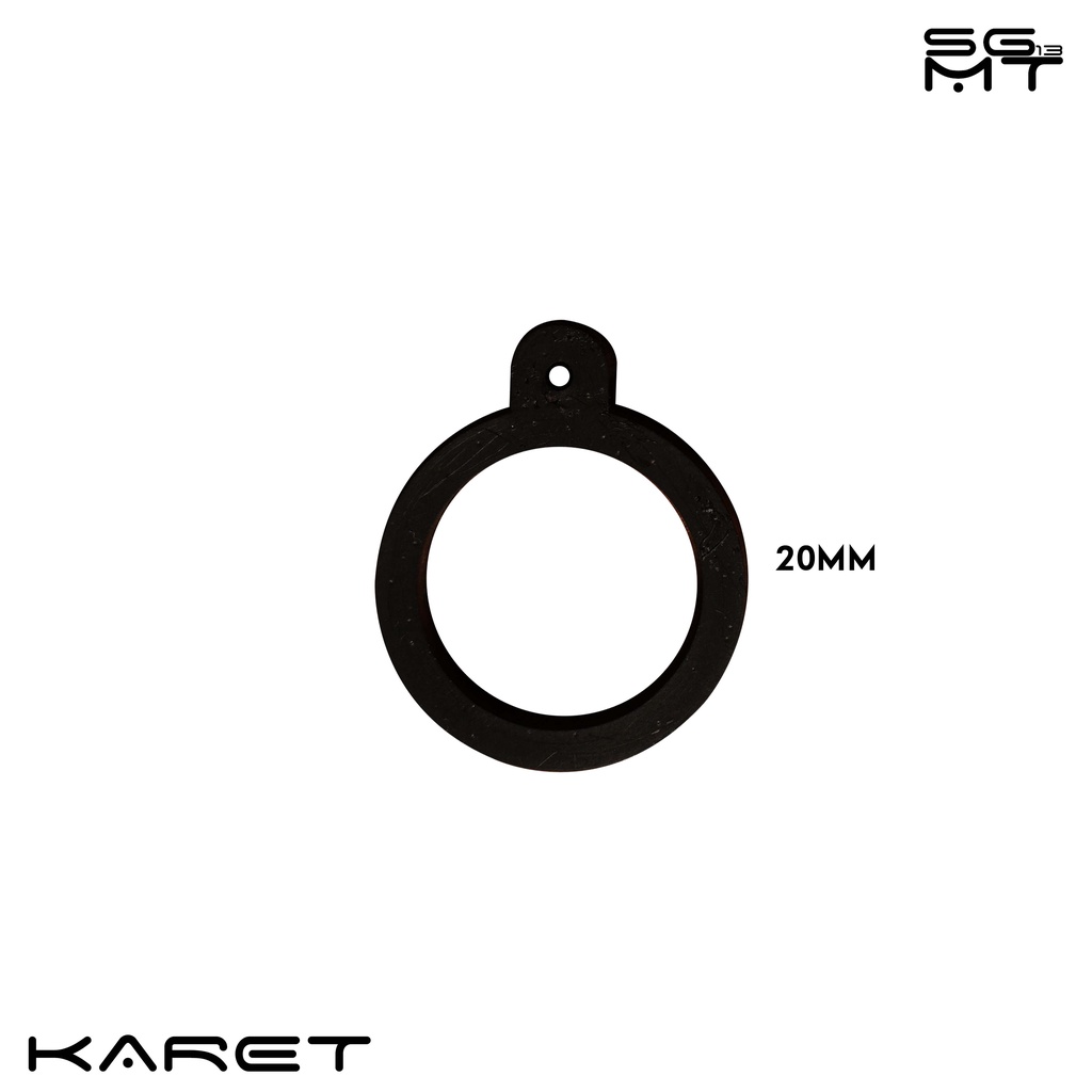 Karet Pods Vape Ukuran 13mm, 20mm, dan 40mm Warna Hitam