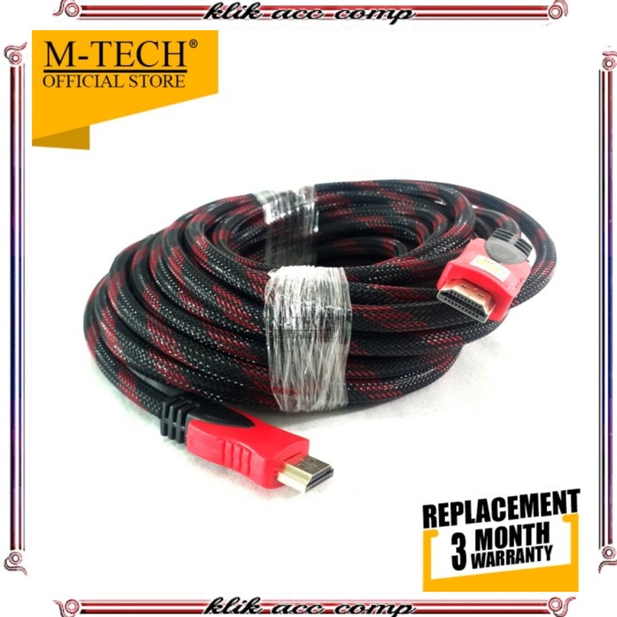 kabel hdmi 10 meter jaring / kabel hdmi male to male 10 meter jaring