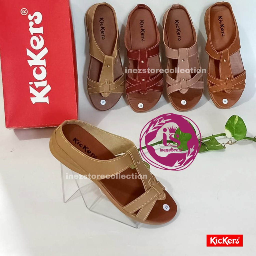 SANDAL WANITA TALI  KICKERS TERPOPULER KODE LET-11 MURAH HARGA GROSIR