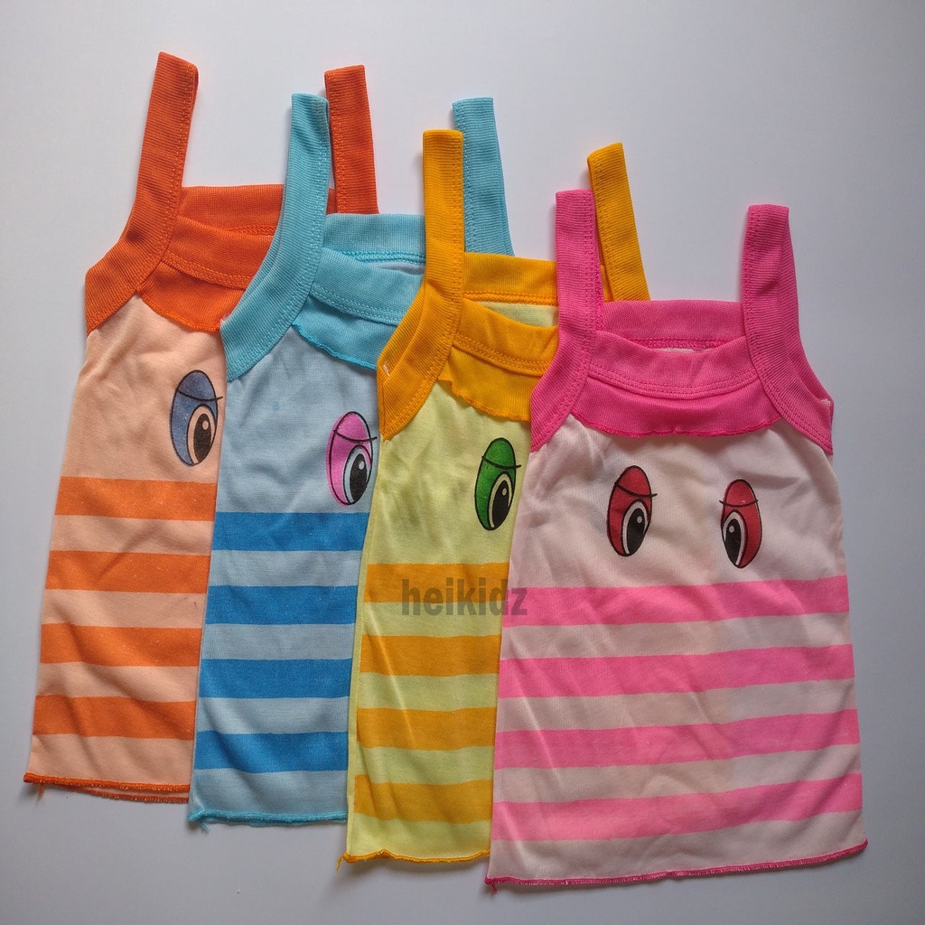 12 Pcs Kaos Dalam Anak Perempuan Motif