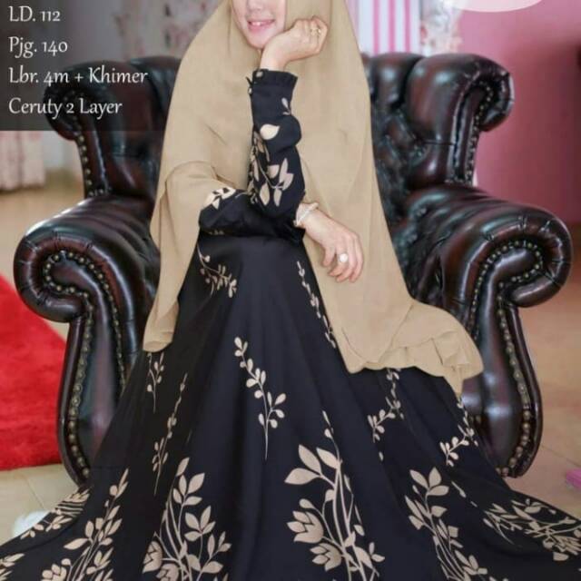 TP KGR SYARI SET MURAH MONALISA RAZITA SYARI PLUS KHIMAR MURAH SIFON CERUTTY