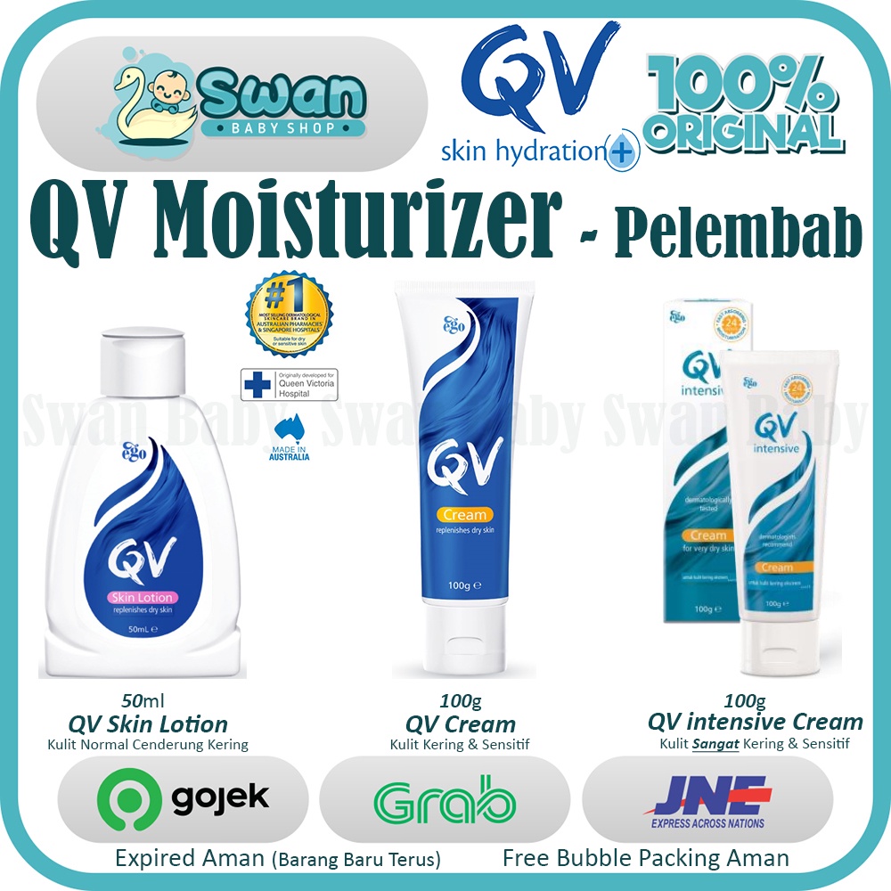 QV Moisturizer Cream / QV Cream Pelembab / Skin Lotion / Intensive Cream