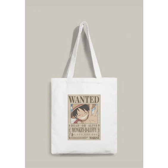 Tote Bag Premium Resleting Bounty Mugiwara Crew ( ONE PIECE )