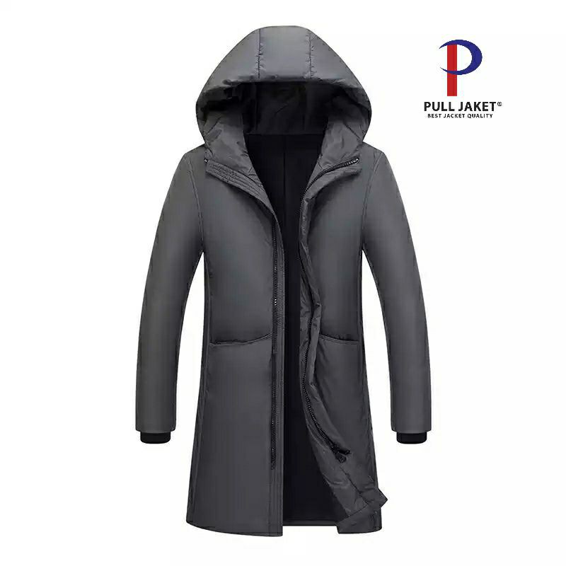 mantel musim dingin pria / long coat tebal / jaket musim dingin pria
