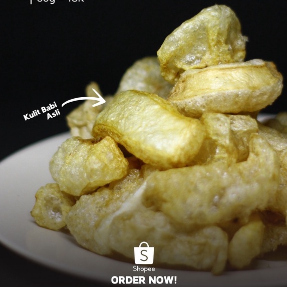 

Kerupuk Kulit Babi 500gr - Oink Cracker