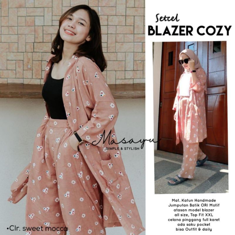 BATIK SET CELANA JUMPUTAN#MOCCA