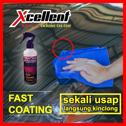 COD! Pengkilap body mobil nano coating fast coating  Xcellent original