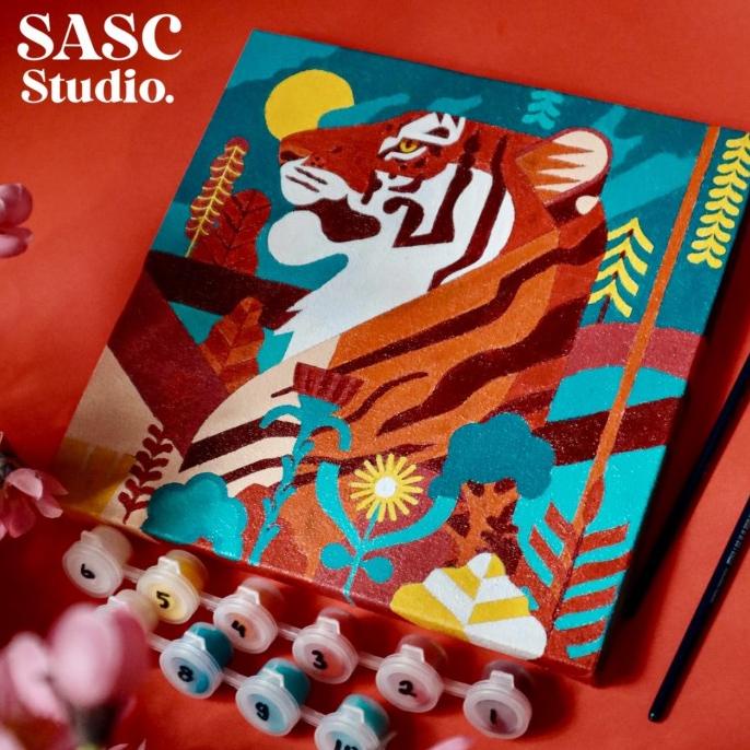 

BAYAR DITEMPAT DIY Painting by Number TIGER by SASC Studio | Chinese New Year 2022/CAT AKRILIK SET/CAT AKRILIK SET 24 WARNA/CAT AKRILIK PASTEL/CAT AIR/CAT AIR LUKIS SET/CAT AIR GIOTTO/KUAS LUKIS 1 SET/KUAS LUKIS KECIL/KUAS LUKIS LENGKAP/KANVAS
