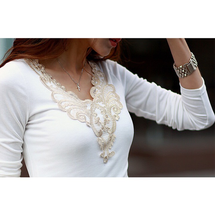 White Long Sleeve T-Shirt 301173M04