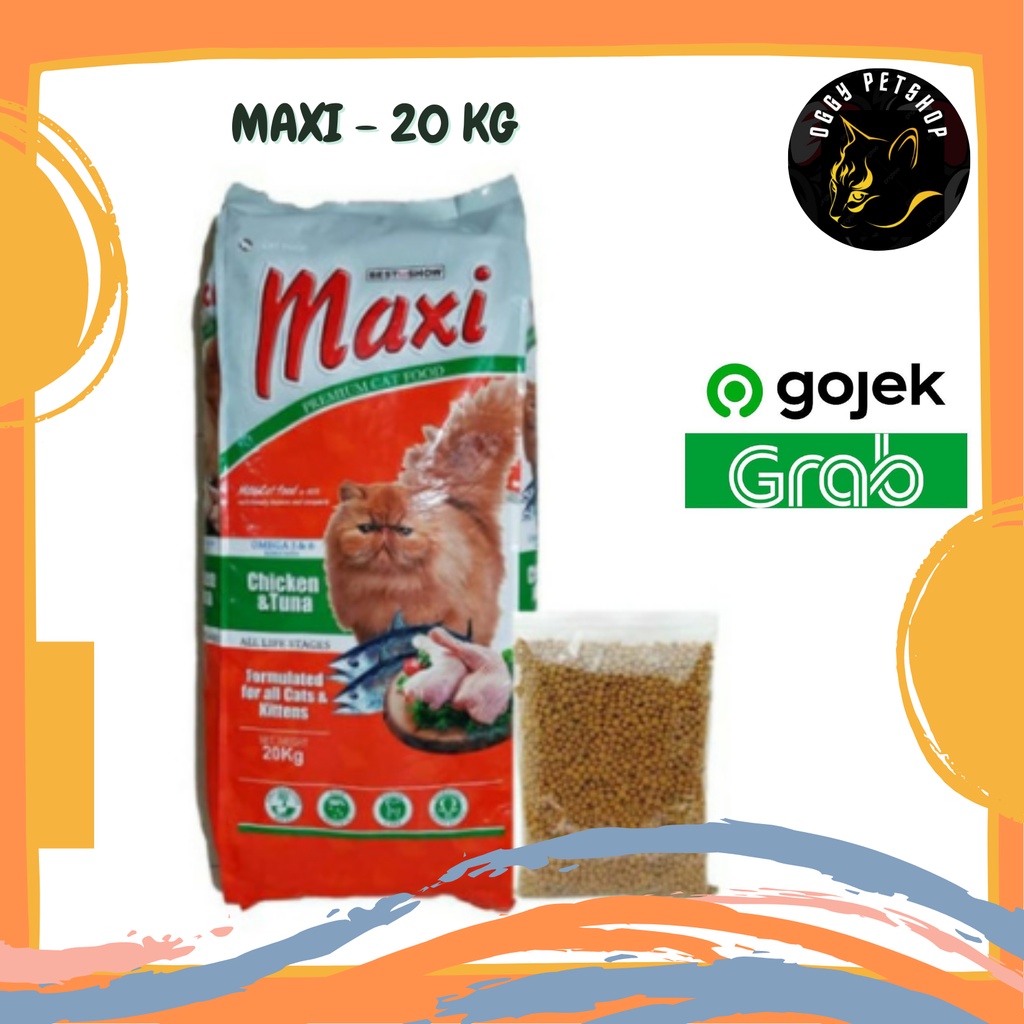 MAXI Makanan Kucing Kemasan FRESHPACK 20 Kg - Khusus Grab Gojek