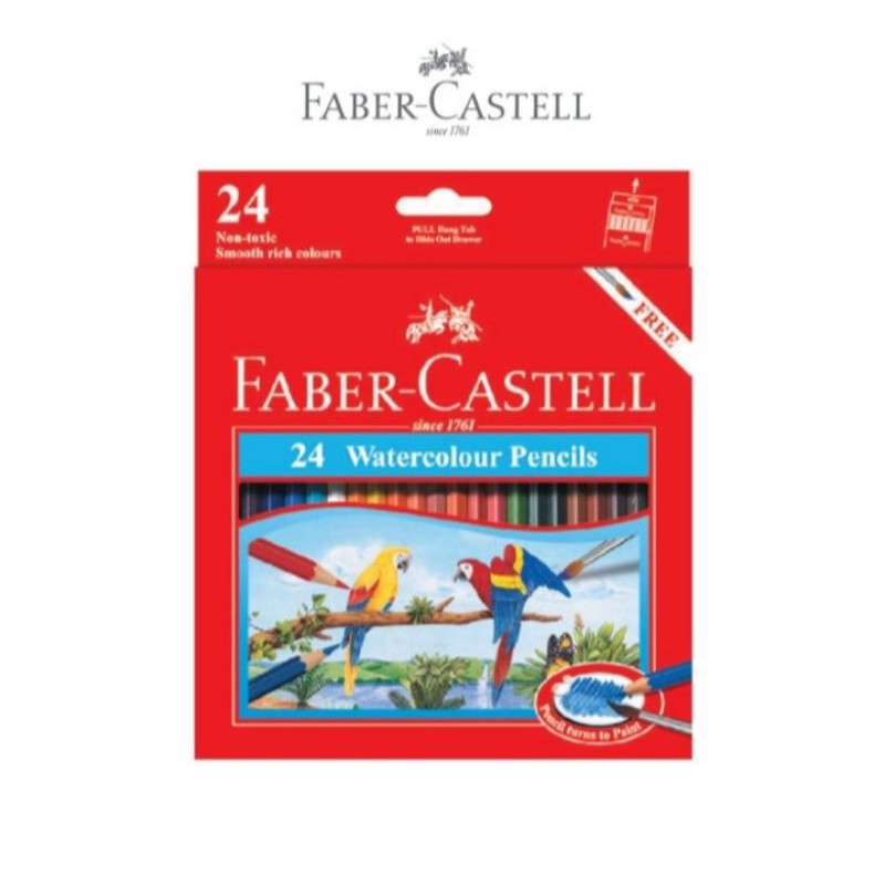 

Watercolour pensil Faber-Castell set-24L / Pensil Warna Faber Castell Watercolour isi 24