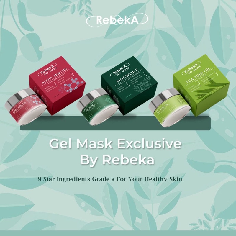 PAKET BUNDLING 1 GEL MASK DAN WASH OFF MASK REBEKA BEAUTY