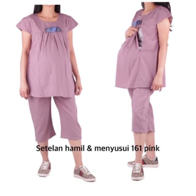 baju hamil setelan hamil 3/4 menyusui 161