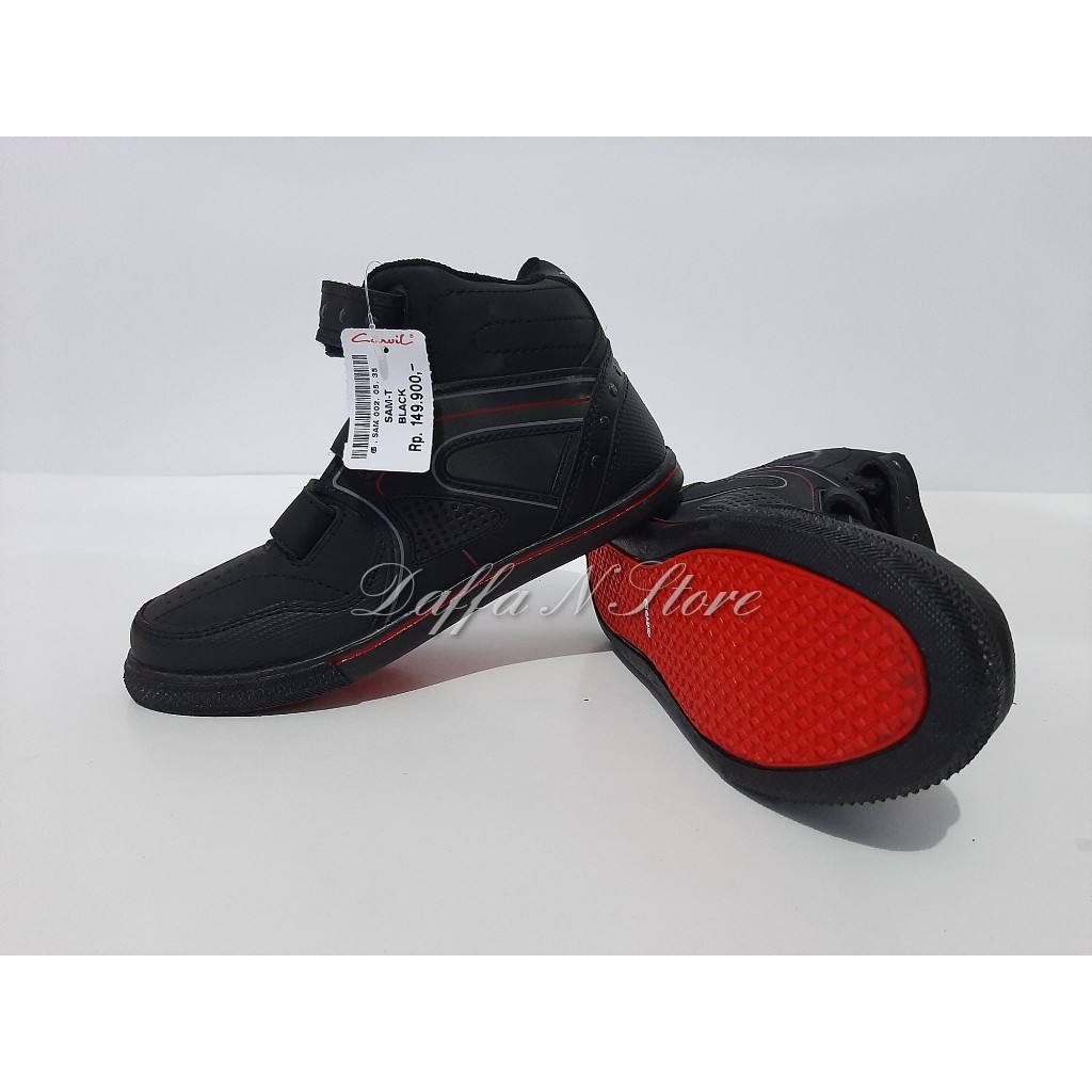 Sepatu Anak Sekolah SD SMP SMA Carvil SAM-T Hitam