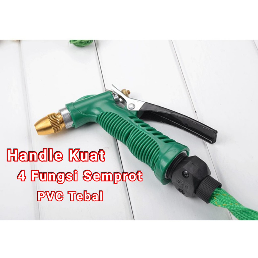 1 SET Gun Spray Hose / Selang + Semprot Air Cuci Mobil / Pencuci Motor / Siram Taman kebun