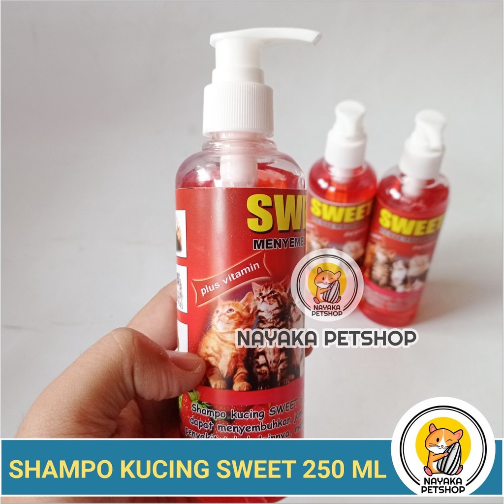 Sweet 250 ml Shampo Kucing Anti Jamur Scabies