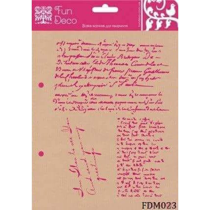 

Fun Deco Stencil ~ FDM023