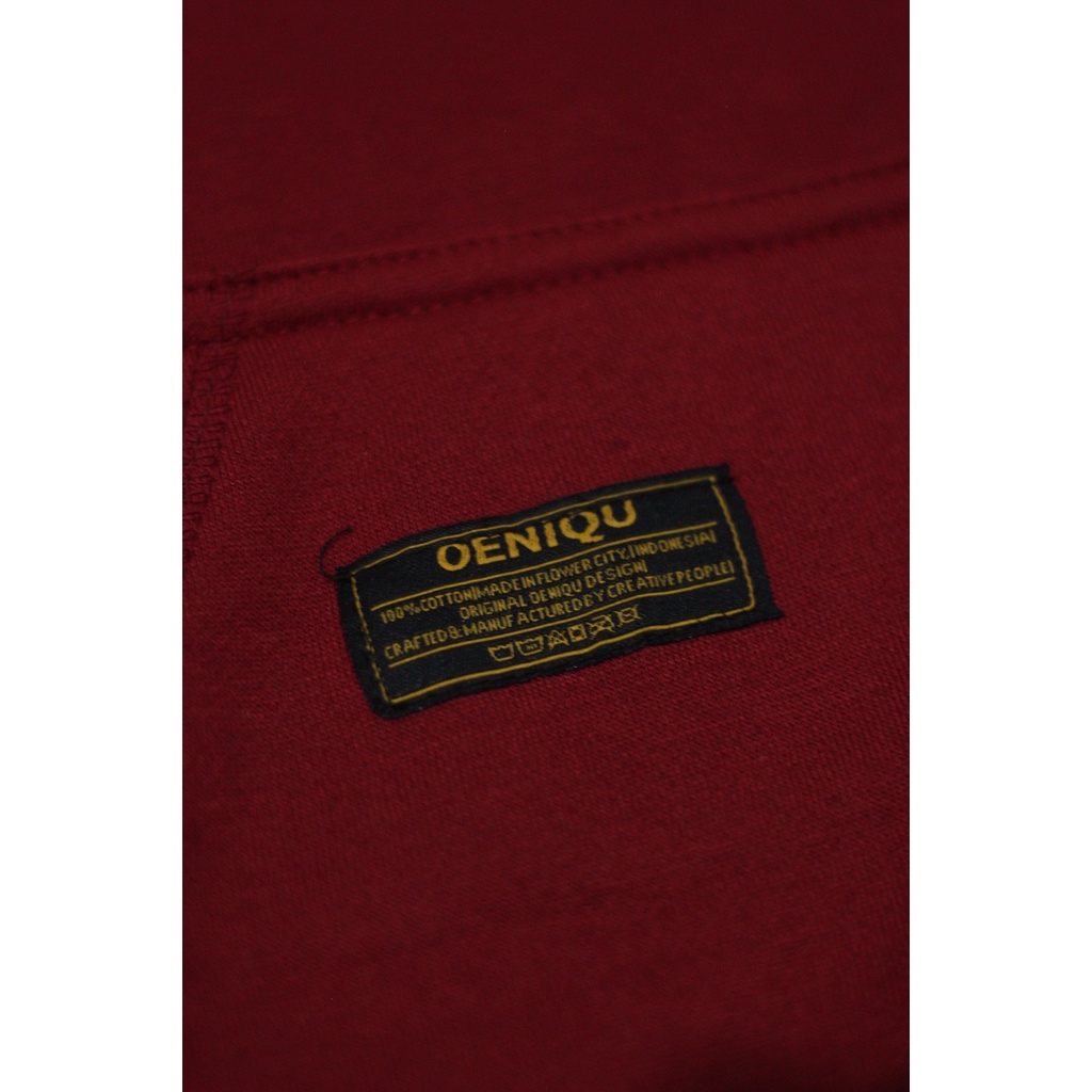 hoodie oversize unisex original oeniqu AKAR MARUN