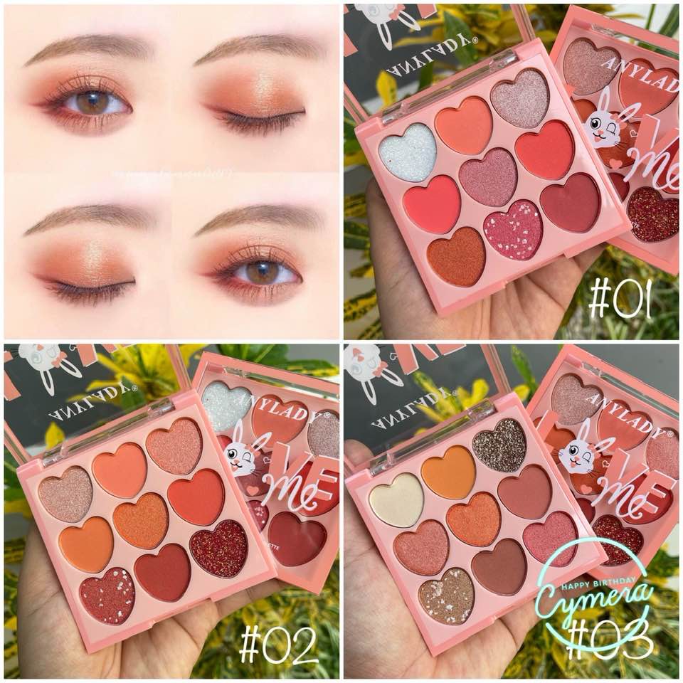 ANYLADY Love Me 9 Color Eyeshadow Palette Kode 810