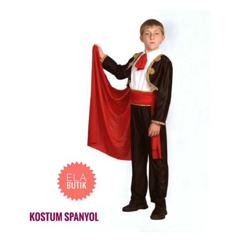 kostum spanyol-matador-anak-kostum internasional