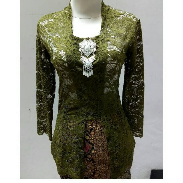 30+ Ide Kebaya Brokat Hijau Army