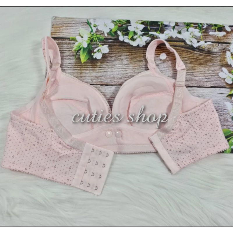 NURSING BRA MOTIF - BAHAN KATUN- non busa