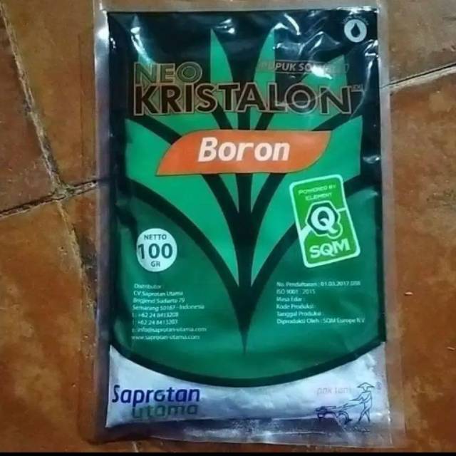 Pupuk Neo viva Boron 100 gr boron murni