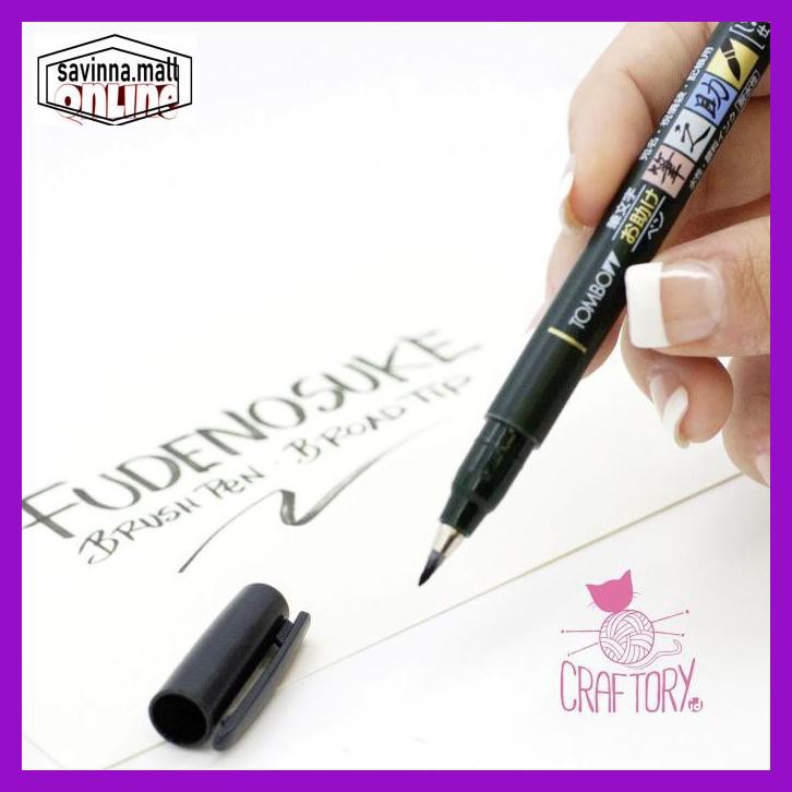 

U0Uo879- Tombow Fudenosuke Brush Pen Hard Tip For Kaligrafi Calligraphy Y7Ry688-