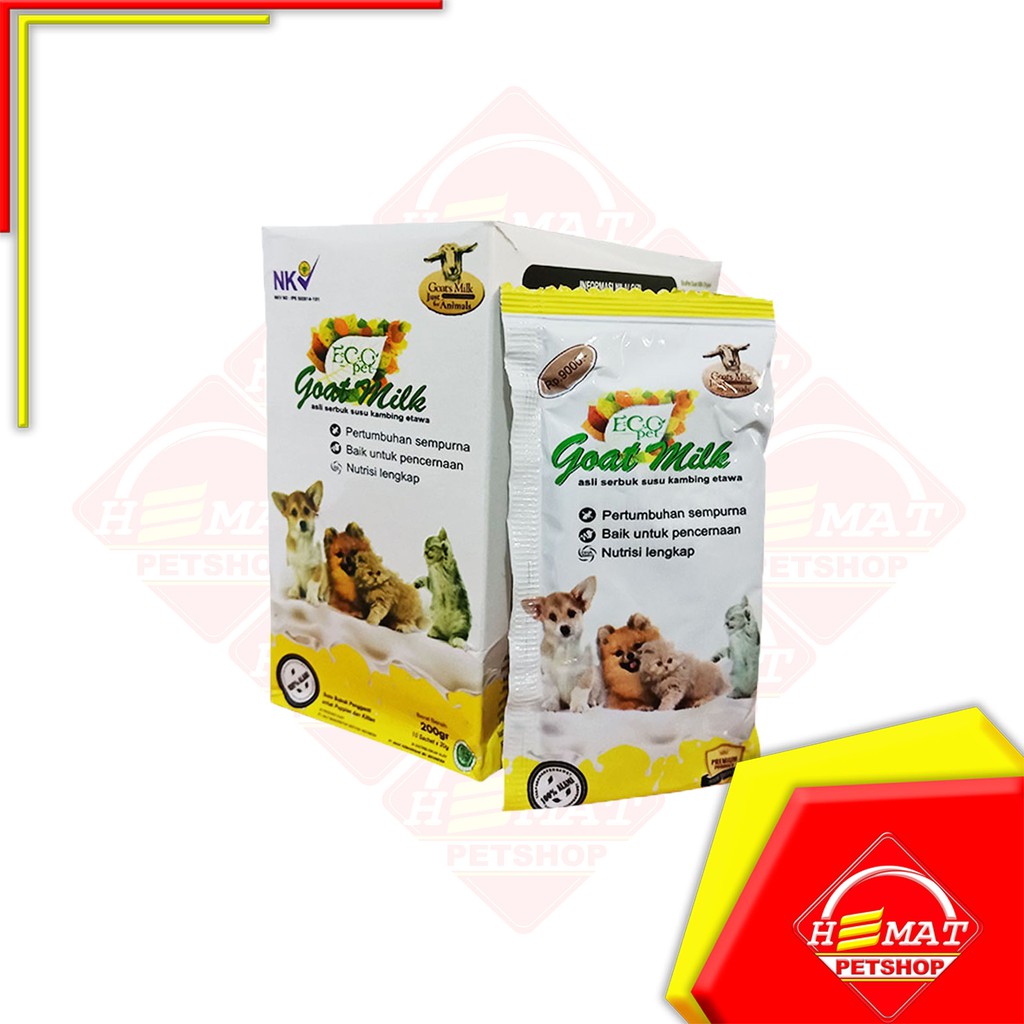 Susu Kucing &amp; Anjing / Eco Goat Milk 20 Gr / Cat Milk Sachet 20 Gram