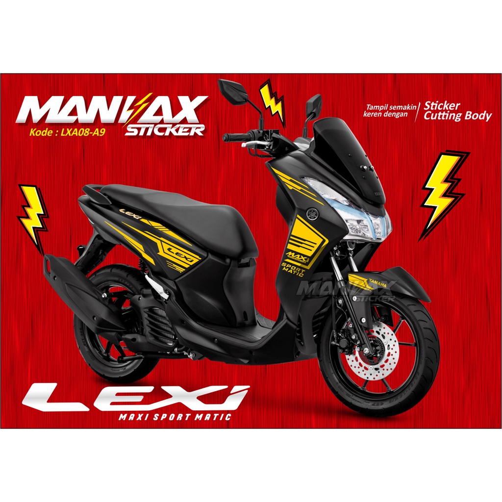 Sticker Stripping Variasi Yamaha LEXI 125 - Cutting Stiker Lexi - Striping Lexi 125 Variasi Cutting 