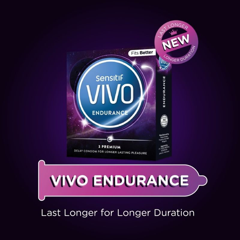 VIVO isi 3 Classic Endurance Fire Passion Dots Ultra Extra Sensation Super Thin 0.03 Kondom Premium