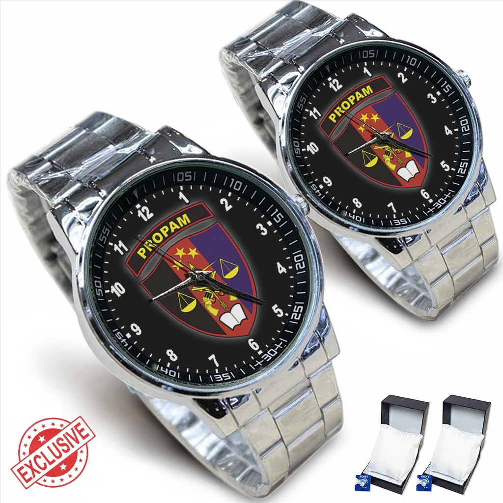 Jam Tangan Rantai Couple PROPAM POLRI (Amazing)