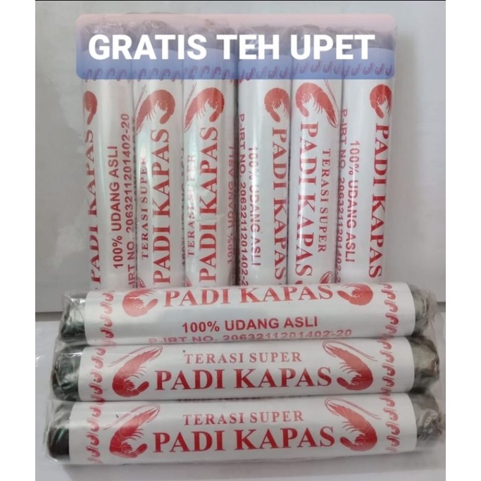 

TERASI SUPER PADI KAPAS 100% UDANG ASLI ENAK 50gram GRATIS Teh Upet Khas Cirebon