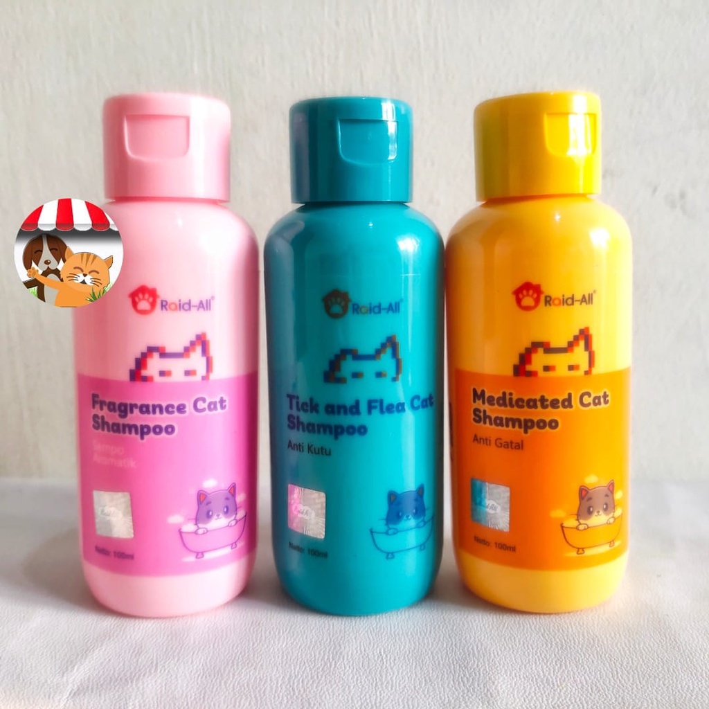 Shampoo Kucing Raid All Cat Fragrance 100ml Shampo Aromatik Happy Cat