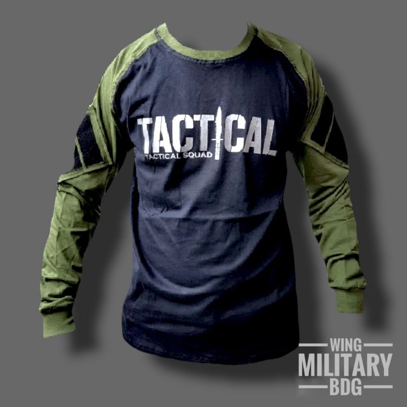 Kaos panjang velcro TACTICAL