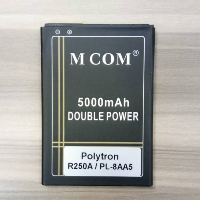 Battery Batre Baterai Double Power Mcom Polytron PL8AA5 PL-8AA5 R250A Rocket T7 4G Lte