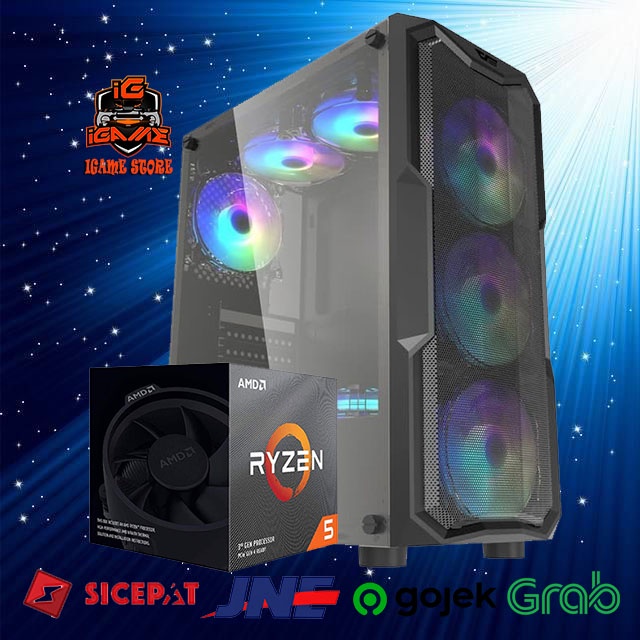 PC GAMING Ryzen 5 3600X | 16GB | GTX 1050Ti | Editing | Gaming NAMPOL GAN