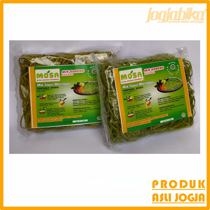 

Mie Sehat Sayur Moringga Natural Healthy Food Mosa Asli Jogja 2x 1 pak