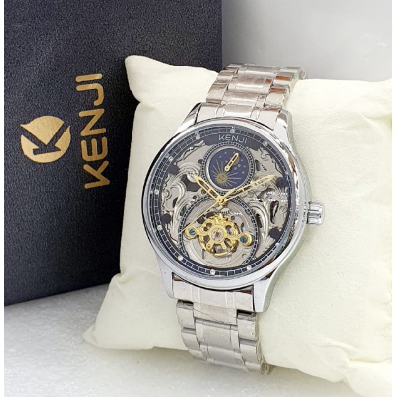 Jam Tangan Pria Kenji Original K-610R Automatic Mesin Garansi 1 Tahun Gratis Ongkir COD