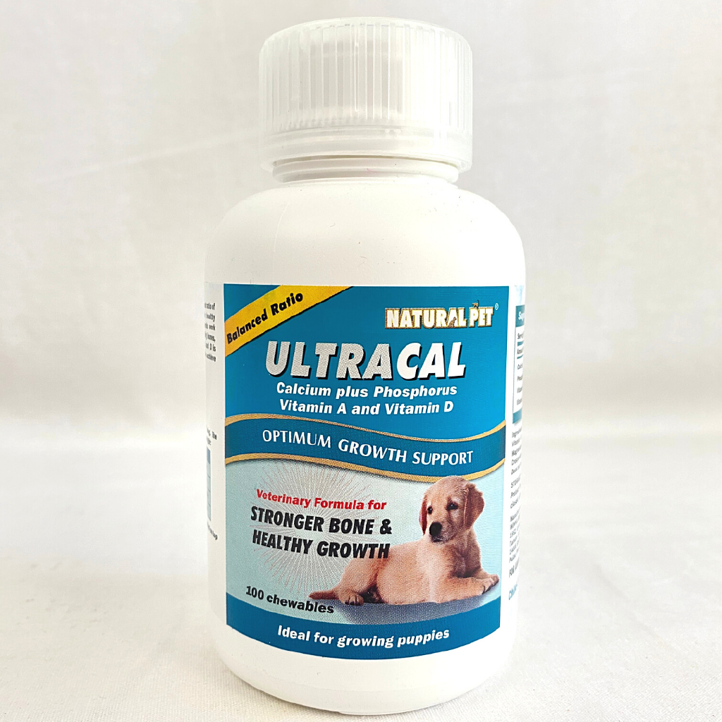 

NATURALPET Vitamin Anjing ULTRACAL Calcium 100 Tablet