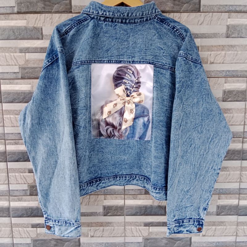 Oversize jaket jeans