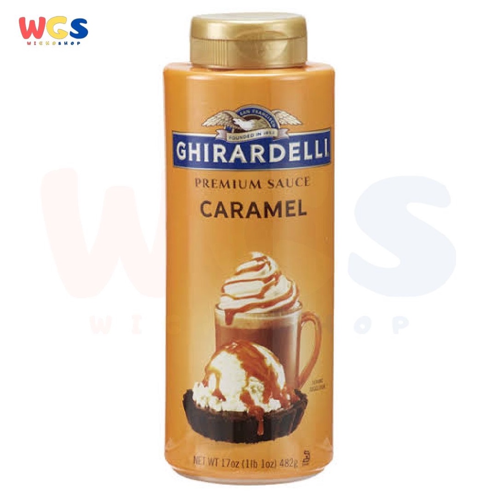 Ghirardelli Premium Caramel Topping Sauce USA 17oz 482gr - Saus Caramel