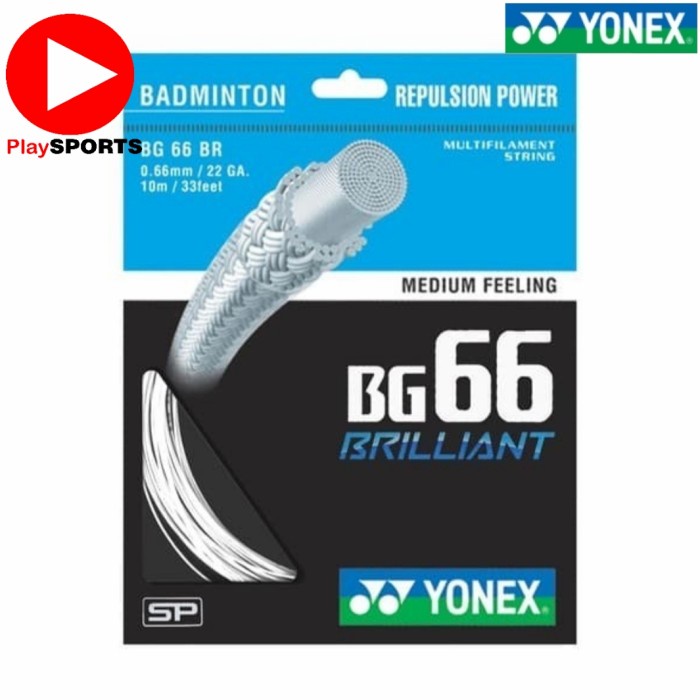 SENAR RAKET BADMINTON YONEX BG66 BRILLIANT BG 66 BRILLIANT ORIGINAL